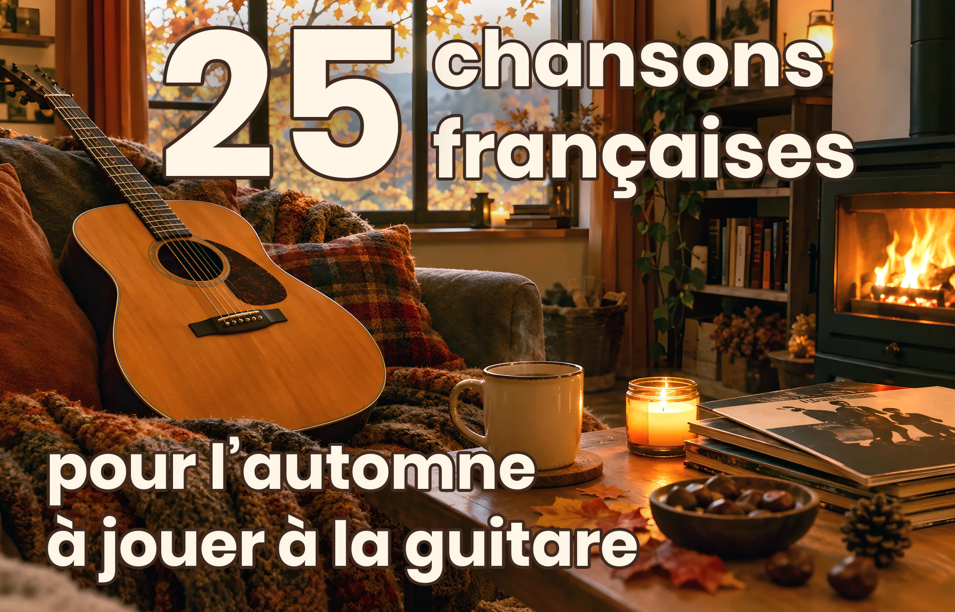 25 chansons françaises pour l'automne à jouer à la guitare