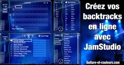 Créez vos backtracks en ligne avec JamStudio