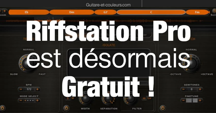 Bon plan : Riffstation Pro est désormais gratuit !