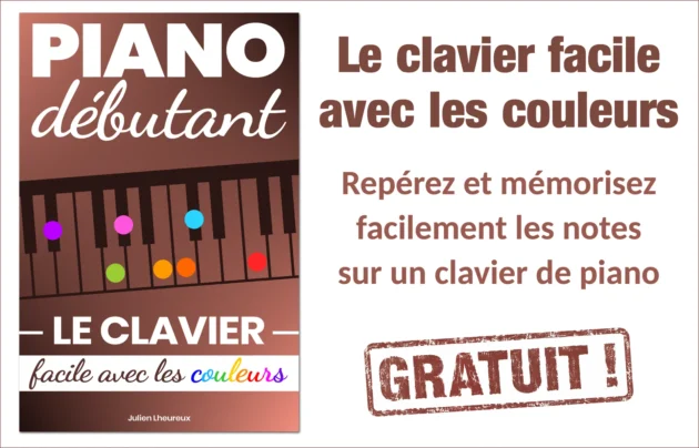 Piano Débutant – Le clavier facile avec les couleurs