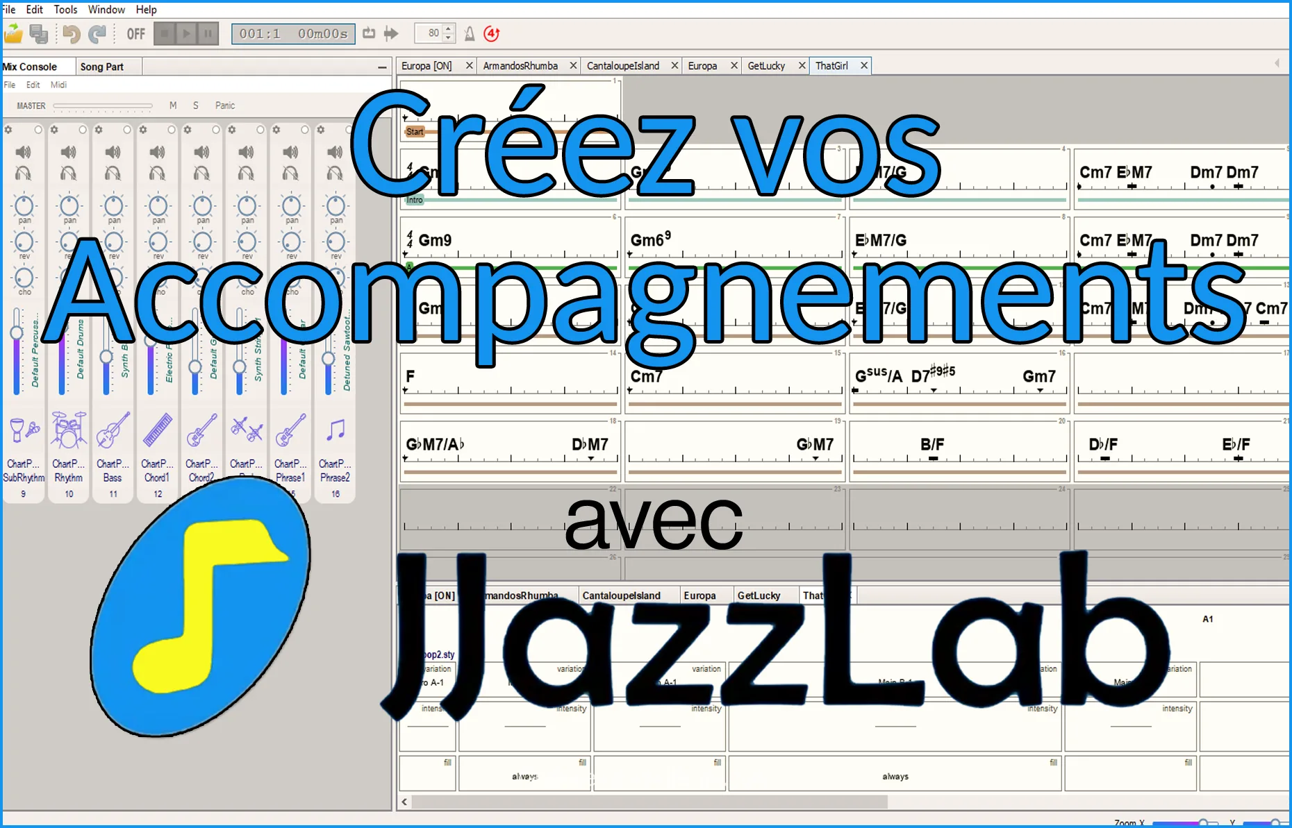 Créez des accompagnements avec JJazzLab