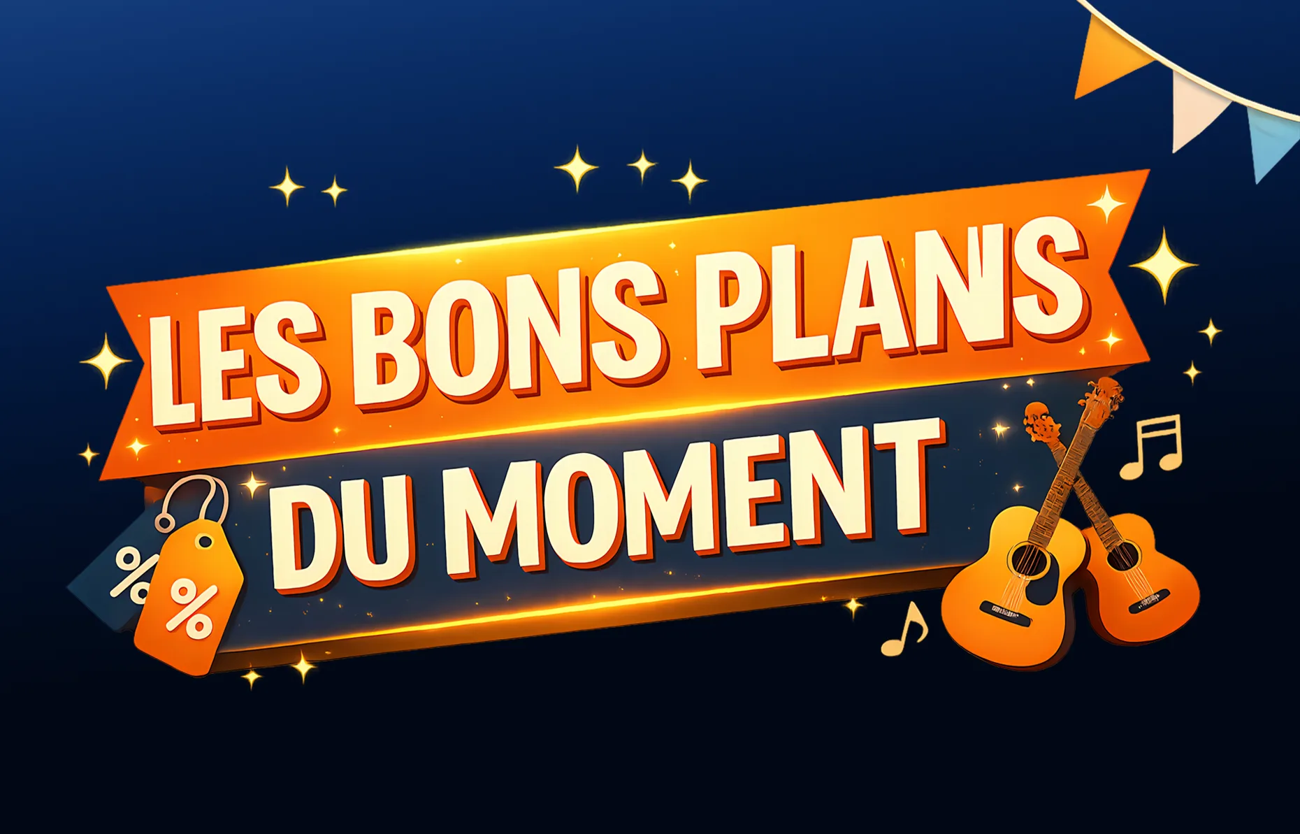 Les promotions actuellement en cours sur Guitare-et-couleurs.com