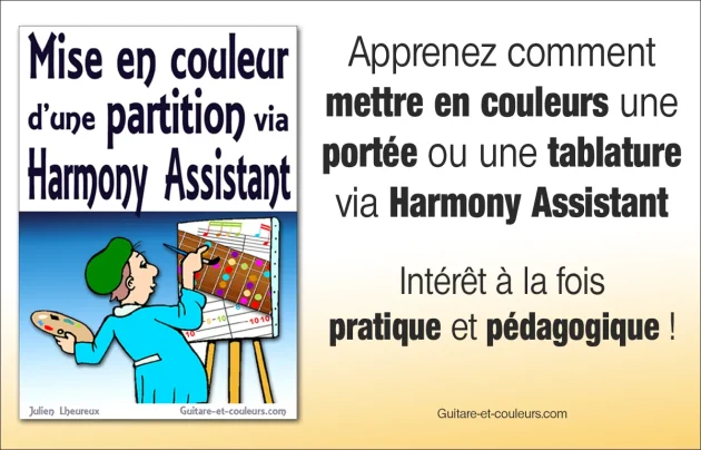 Mise en couleur d'une partition via Harmony Assistant (tuto à télécharger gratuitement)