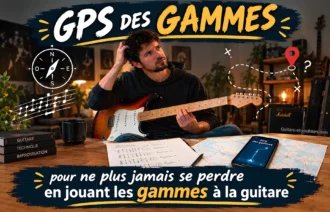 Le GPS des gammes. Pour ne plus jamais se perdre en jouant une gamme à la guitare !