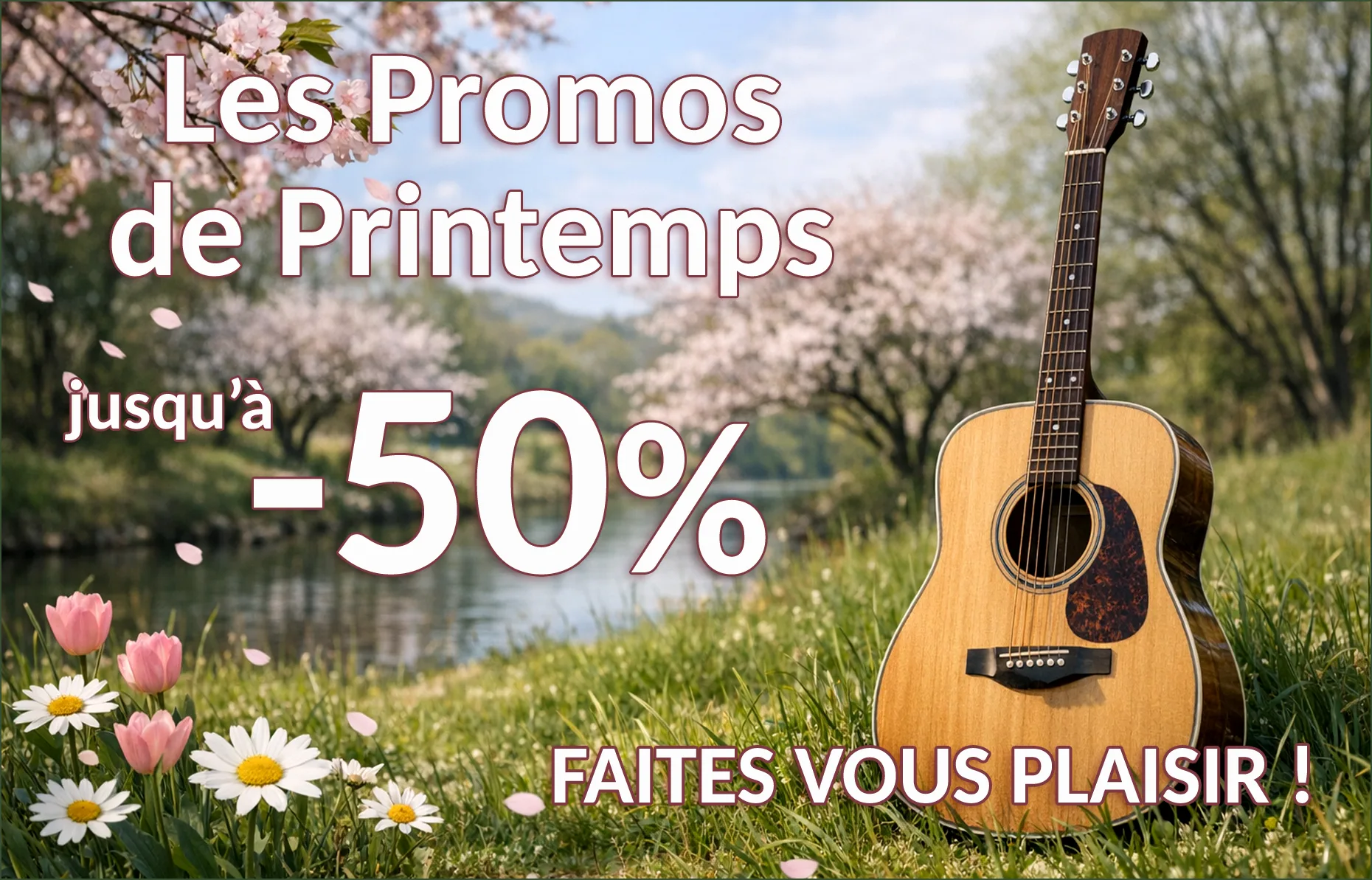 Promos de Printemps sur Guitare-et-couleurs.com