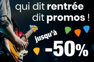 Les promos de la rentrée sur Guitare-et-couleurs.com