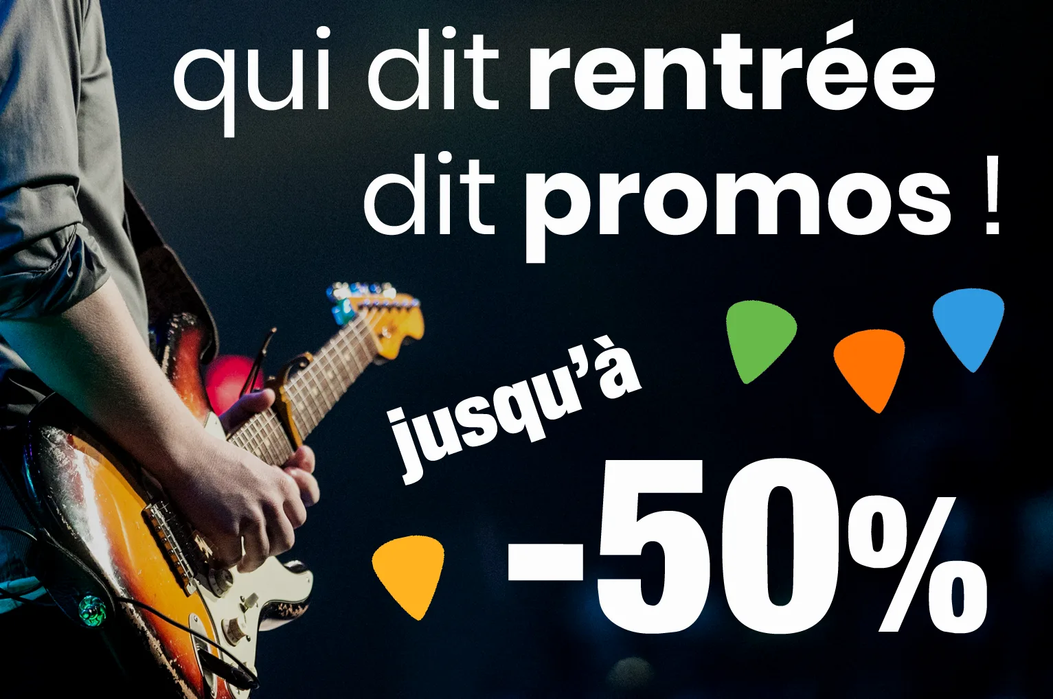 Les promos de la rentrée sur Guitare-et-couleurs.com