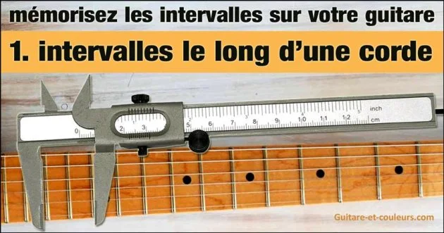 Indispensable : mémorisez les intervalles sur votre guitare (1ère partie : intervalles le long d’une corde)