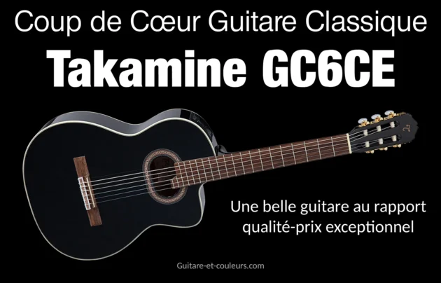 guitare classique électro Takamine GC6CE-Blk