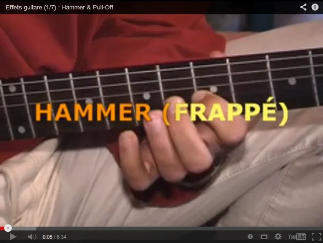 Effets guitare 1/7 : Hammer-on & Pull-Off